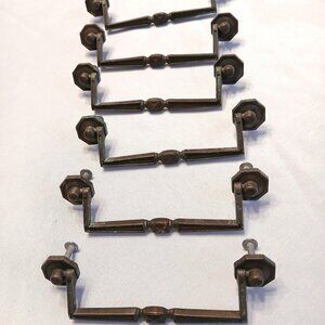 Vintage BRASS 4.25" DRAWER PULLS (set of 6)